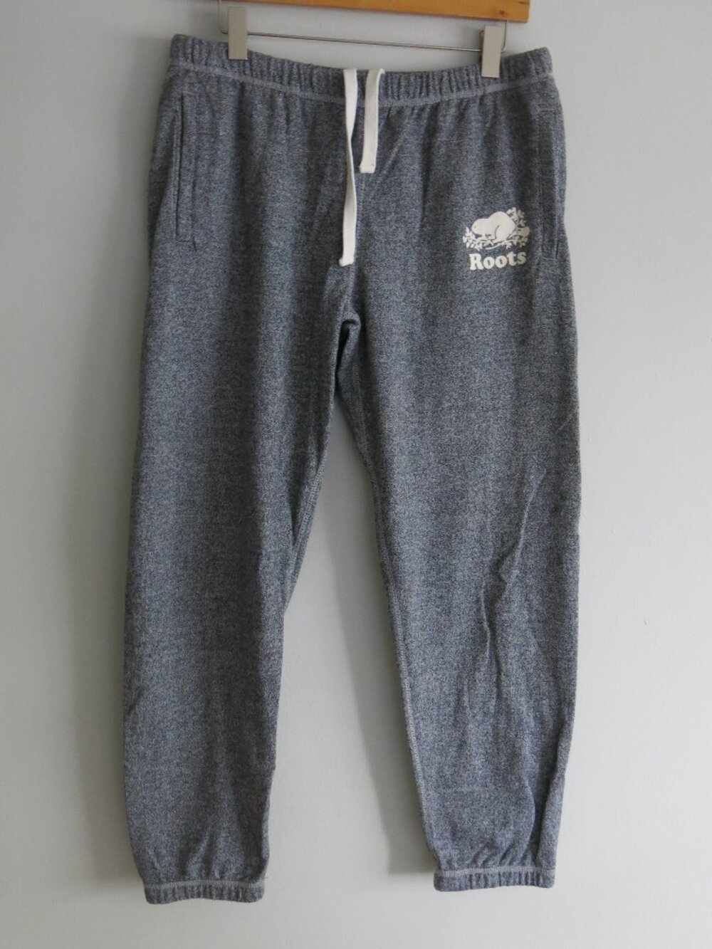 Roots Heathered Gray Classic Athletic Jogger Sweatpants - Size Large